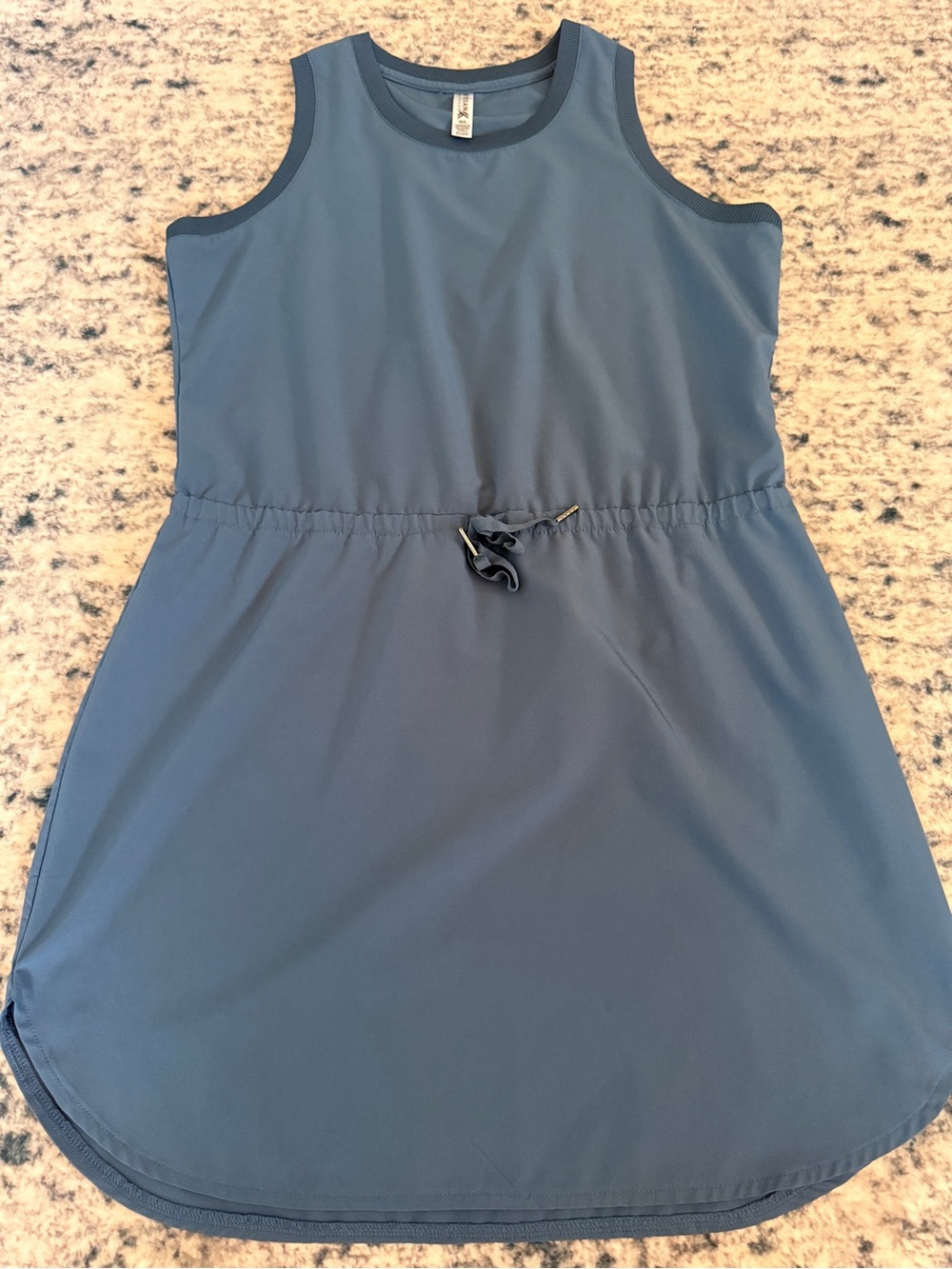 Kyodan Slate Blue Drawstring Tank Dress